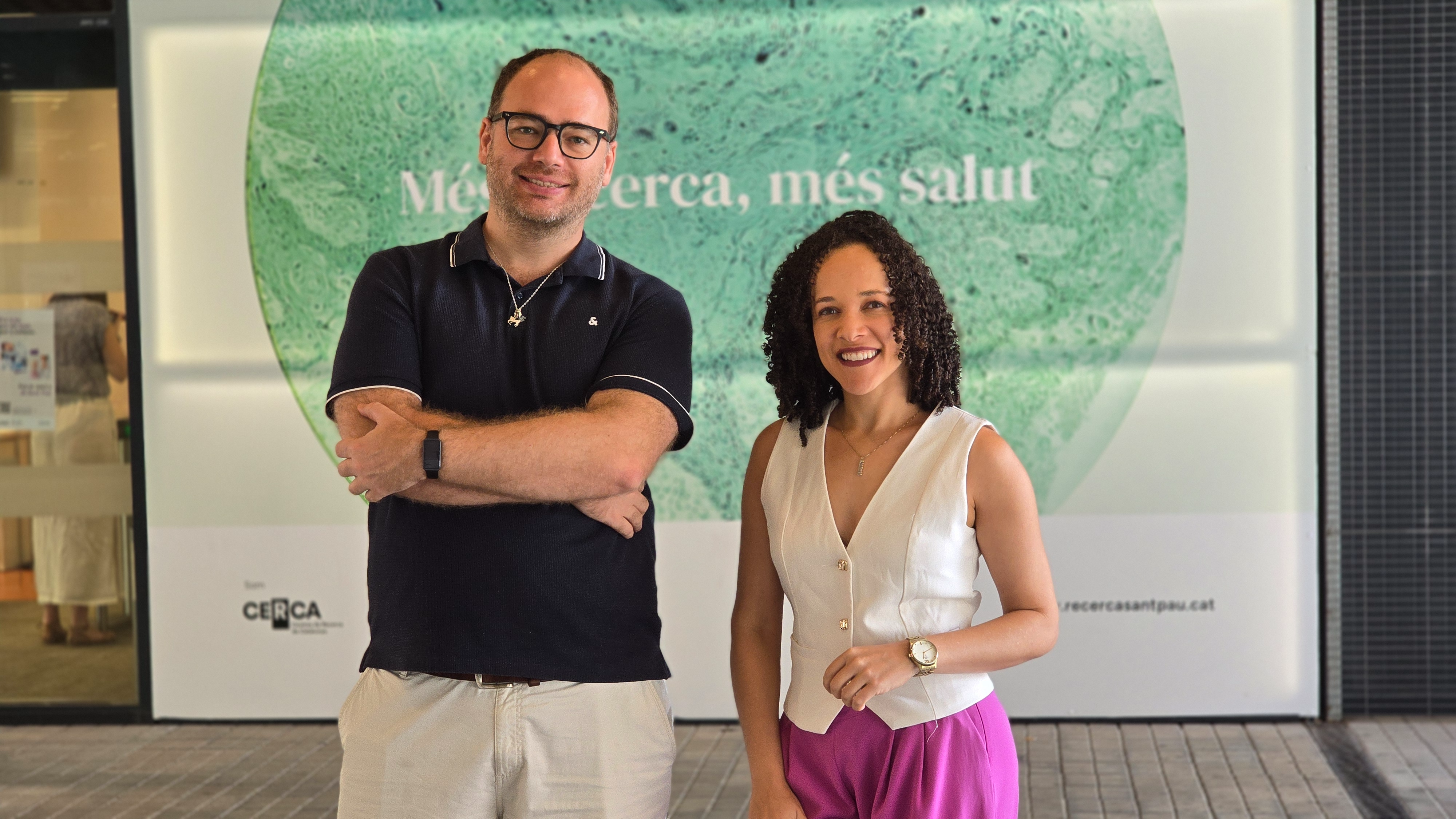 Photo: recercasantpau.cat Dr. Otavio Ranzani i Dra. Aline Rocha