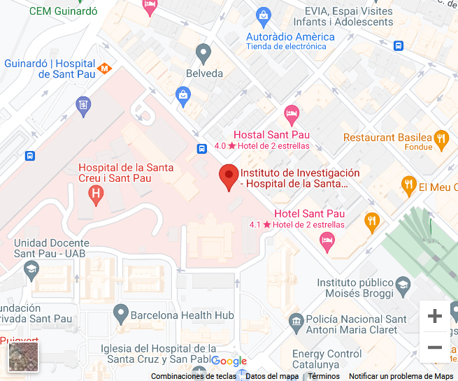 IR Sant Pau ubicació
